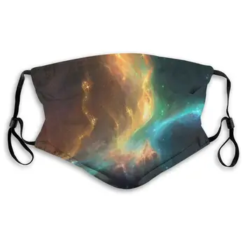 

Space Galaxy Masks With filter Washable & Reusable Anti Dust Breathable Mask With Adjustable Ear Loops