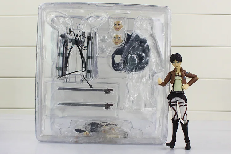 Аниме атака на фигурка Титан Eren Jaeger Колоссальный Титан яйцо Микаса Акерман Levi Rivaille Nendoroid ПВХ фигурка модель игрушки