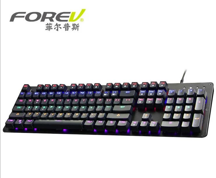 

FVX5 Machinery Handfeel Alloy Keyboard Internet Cafes Cable Game Desktop PC Keyboard Internet Cafe Customizable Wholesale