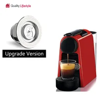 Nova atualização crema cápsula para nespresso máquina de café recarregável reutilizável creme fabricante café expresso