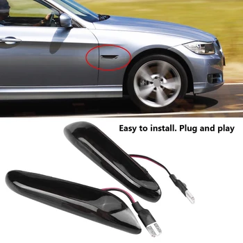 

2pcs DC12V Smoke LED Side Marker Turn Indicator Lights for BMW E90 E91 E92 E39 E60 E61 E46 E83 E81