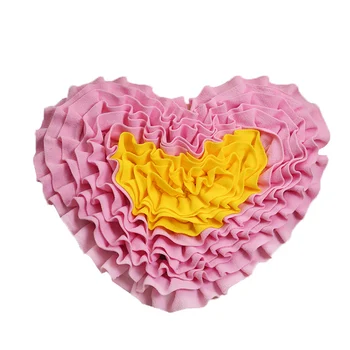 

Game Snuffle Mat Indoor Outdoor Heart Shape Feeding Pad Cats Foraging Skills Toys Interactive Stress Relief For Dogs Boredom
