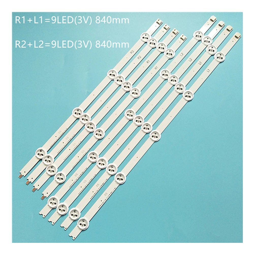 Tiras de Luz de Fundo Led para tv Philips Bandas Réguas 42 V14 Drt Rev0.0 l1 r1 6916l1455a 42pfh6309 88 42pft6309 60