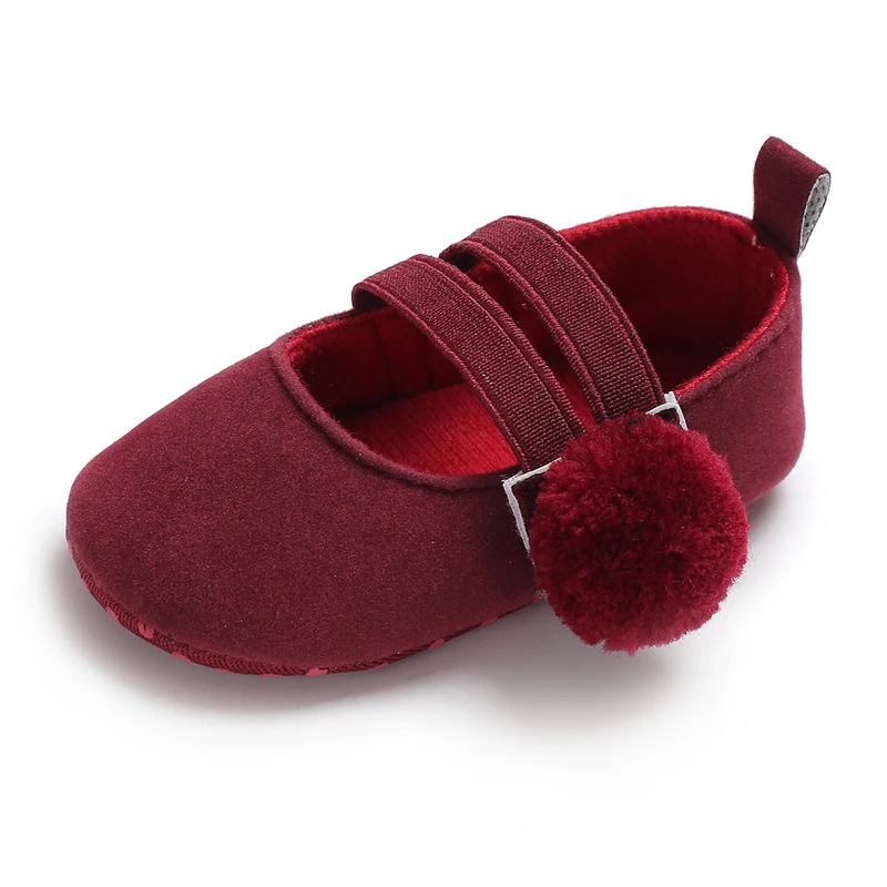 Baby Spring And Autumn Style Lovely Bow Solid Color Soft Sole Princess Shoes 0-18 Months Newborn Baby Casual Walking Shoes