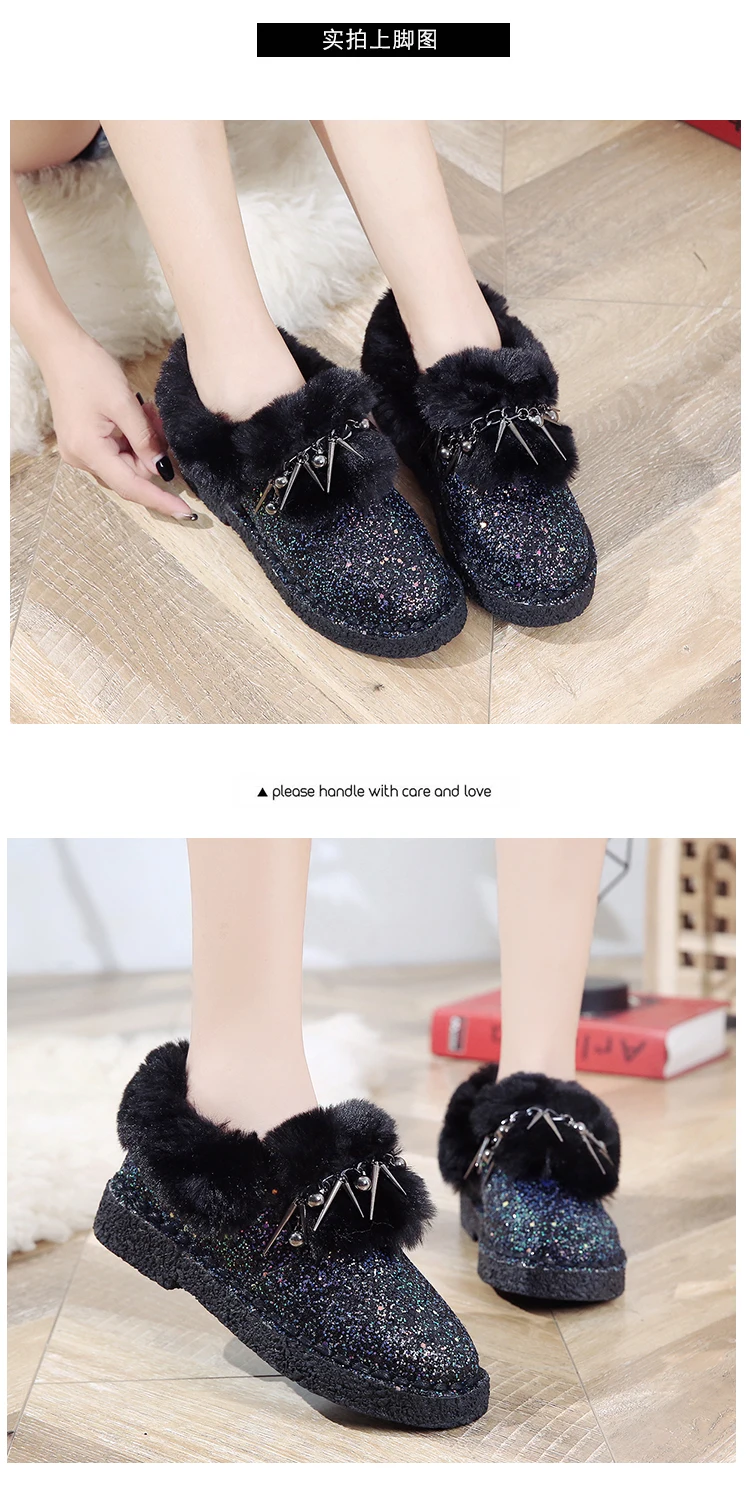 Bootee/ женские ботинки на шнуровке; женская брендовая обувь; Плюшевые ботинки на низком каблуке; модные элегантные ботинки до середины икры с круглым носком