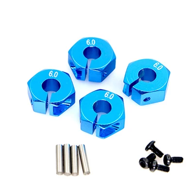 6 mm 12 мм универсальный колесный шестигранный адаптер для HSP Sakura 1/10 Масштаб RC спортивный автомобиль внедорожный автомобиль bigfoot автомобиль 5 6 7 мм шестигранный адаптер колеса - Цвет: 6 mm