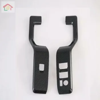 

For Toyota HiAce Granvia Commuter 2019 2020 LHD Inner Door Armrest Window Switch Button Cover Trim Interior Accessories