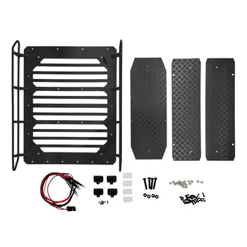 

LeadingStar Metal Luggage Rack Roof Frame Spot Light with Anti-slip Pattern for Trx-6 G63 6x6 1/10 Rc Car Parts