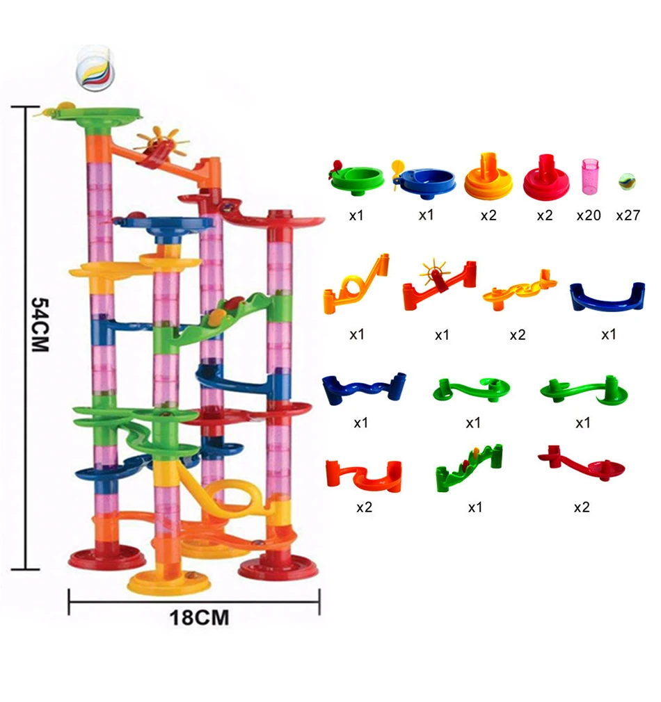 80 шт./компл. Мрамор забе игрушка с шариком Мрамор s трубные блоки Дети обучающая игра, подарки для детей, наборы "сделай сам", конструкторы, Мрамор треков
