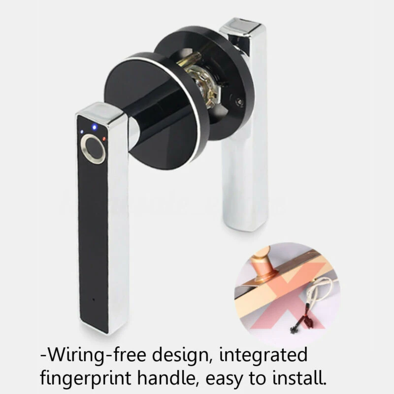 

6V Stainless Fingerprint Lock Smart Biometric Door Lock Home Security Locks Kits