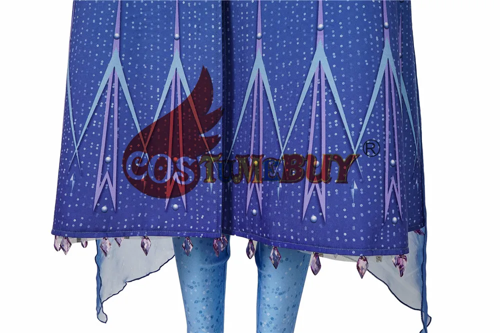 Costumebuy/Снежная королева; Принцесса Эльза; карнавальный костюм на Хэллоуин; Disfraz; платье Эльзы и Анны; ботинки; наряд; костюм для взрослых девочек
