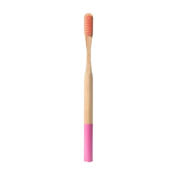 

Household Toothbrush Adults Unisex Bamboo Anti Home Eco Friendly Cleaning Portable Travel Soft Bristles Cylinder
