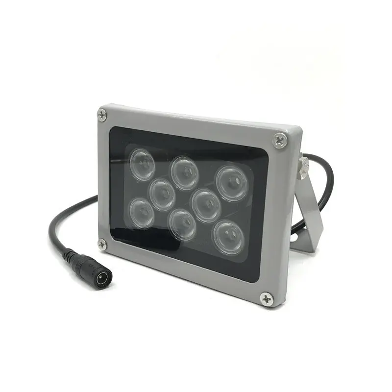 

Night Vision Fill Light Small Monitoring 8LED IP65 Outdoor Infrared DC12V 2A 20w Waterproof Aluminum Shell Monitoring Fill Light