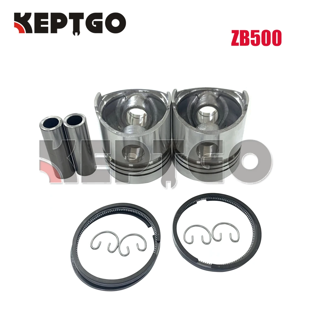 

New ZB500 2 PCS Piston Set STD Piston Ring For Kubota Engine