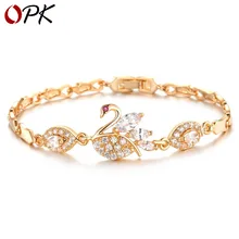 OPK перекрестная электронная коммерция источник Amazon горячая Распродажа красивый браслет с золотым кристаллом ручной украшения