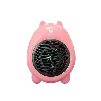 

Mini Cartoon Bear Heater Handheld Fan Heater Office Household Electric Heater Fast Heating Fan Warmer Machine