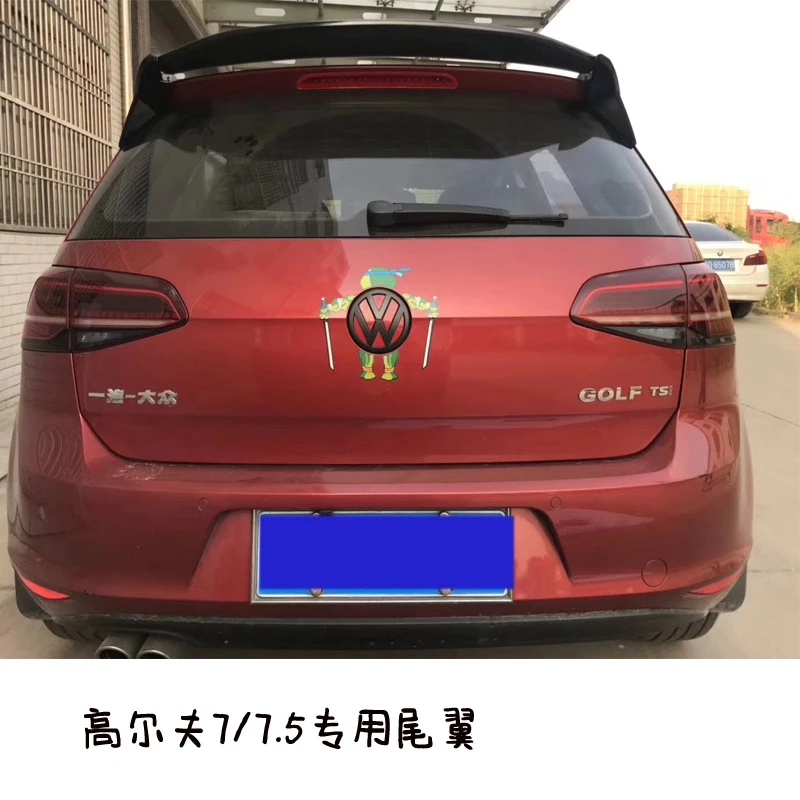 고품질 ABS 소재 자동차 후면 윙 스포츠 액세서리 바디 키트, 폭스 바겐 VW Golf7 MK 7 MK7.5 스포일러 2014 2015-2020