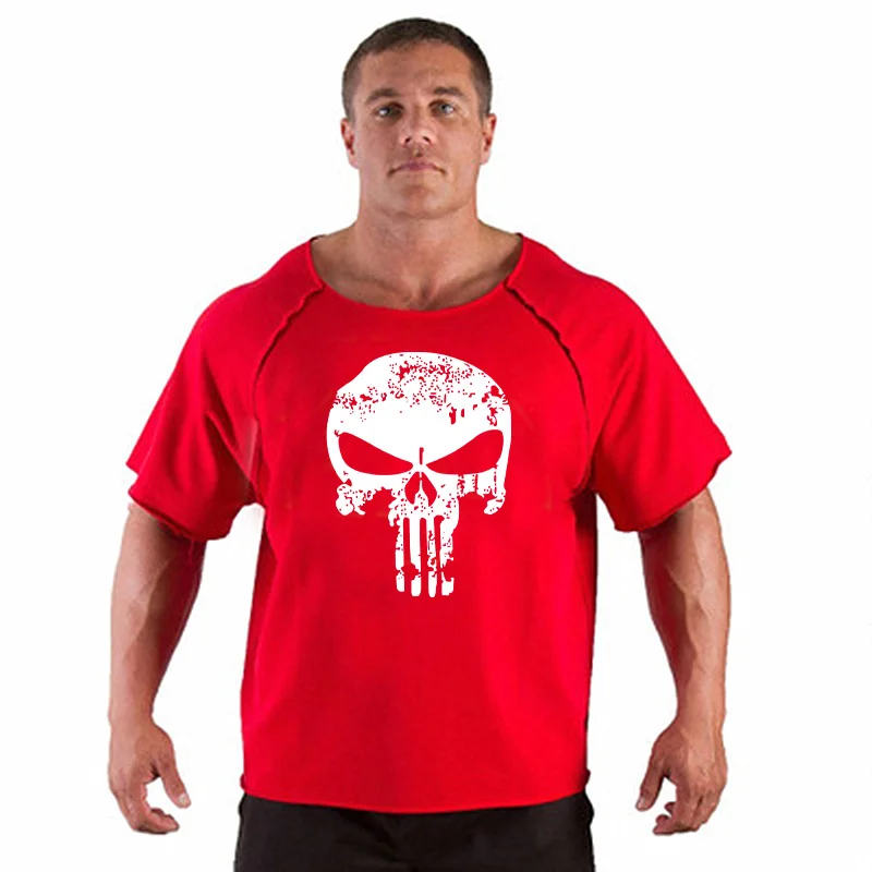 Männer Laufen Sport Baumwolle T-shirt Gym Fitness Bodybuilding kurzarm Dünnes t-shirt Männlich Jogging Workout Training T Tops Kleidung – Detail 12