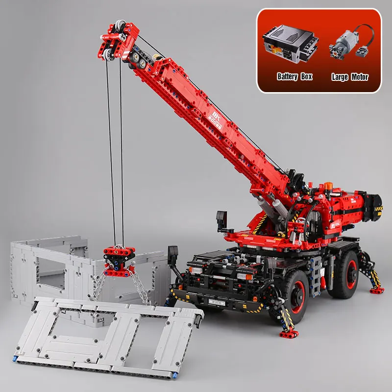 

20085 4544pcs Technic car rough terrain crane electric building blocks compatible with Lego 42082 Toy