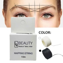 Mapping Pre-Ink String For Microblading Dyeing Liners Thread Semi Permanent Positioning Eyebrow Measuring Tool