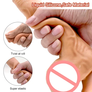Realistic Silicone Dildo for Women Wireless Thrusting Big Penis With Suction Cup Skin feeling Vibrator Sex Toys for Female Adult 5
