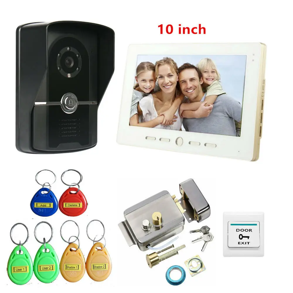 

7 Inch Video Door Entry System Home Security Camera Video Door Intercom 1-camera 1-monitor With Door Lock