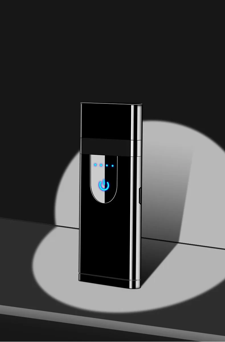 Двухсторонний сигаретный светильник TouchInductive зарядный светильник er USB ультратонкое устройство дисплей питания ветрозащитный