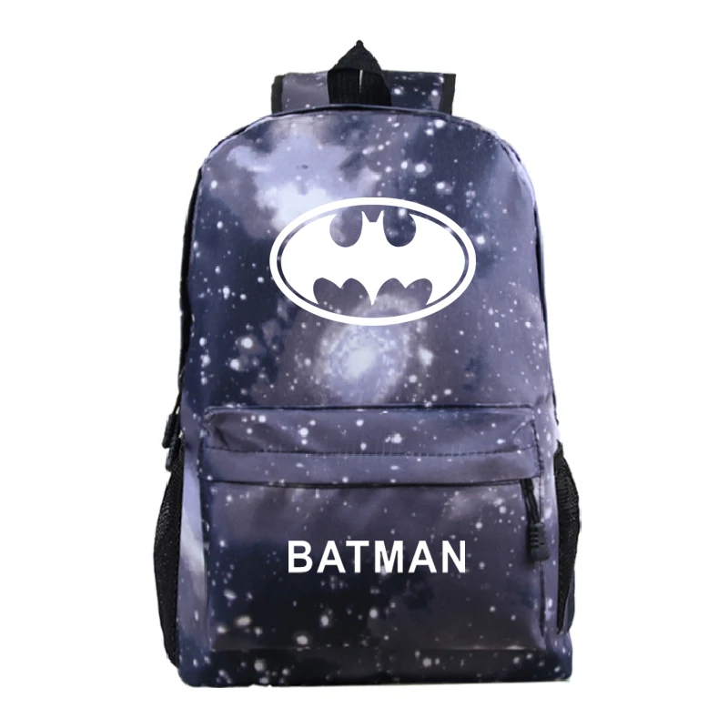 7 Marvel комикс супергерой летучая мышь человек печать обратно в школу мешок для подростков нейлоновый мешок Mochila рюкзак - Цвет: 7