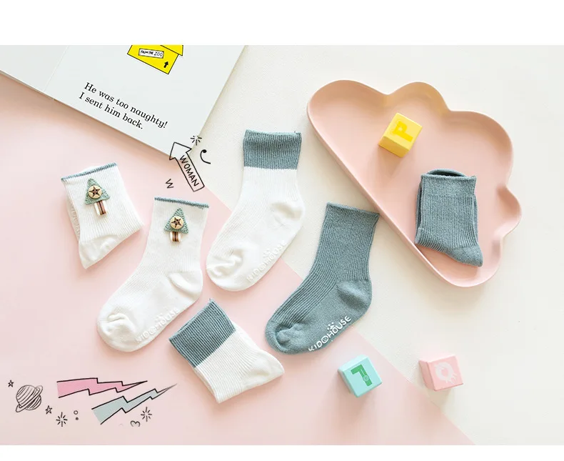 3 пары носков для малышей, детские носки на весну, осень и зиму, хлопковые носки для новорожденных мальчиков и девочек, одежда для малышей, аксессуары