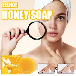 80g Honey Milk Face Soap Handmade Natural Bath Shower Soap Whitening Deep Cleaning Blackhead Oil Remover Skin Care Tools