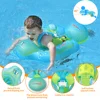 Baby Swimming Float Ring Inflatable Infant Floating Kids Swimming Pool Accessories Circle Bathing Inflatable Double Raft Rings 2