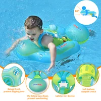 Baby Swimming Float Ring Inflatable Infant Floating Kids Swimming Pool Accessories Circle Bathing Inflatable Double Raft Rings 2