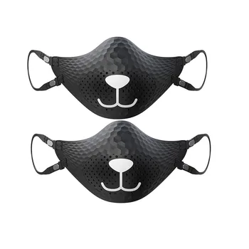 

2 Pcs New Technology Reusable Masks Face Adult Mask Silicone Mask Filter Anti-fog Mask Washable Protective Breathable Masks