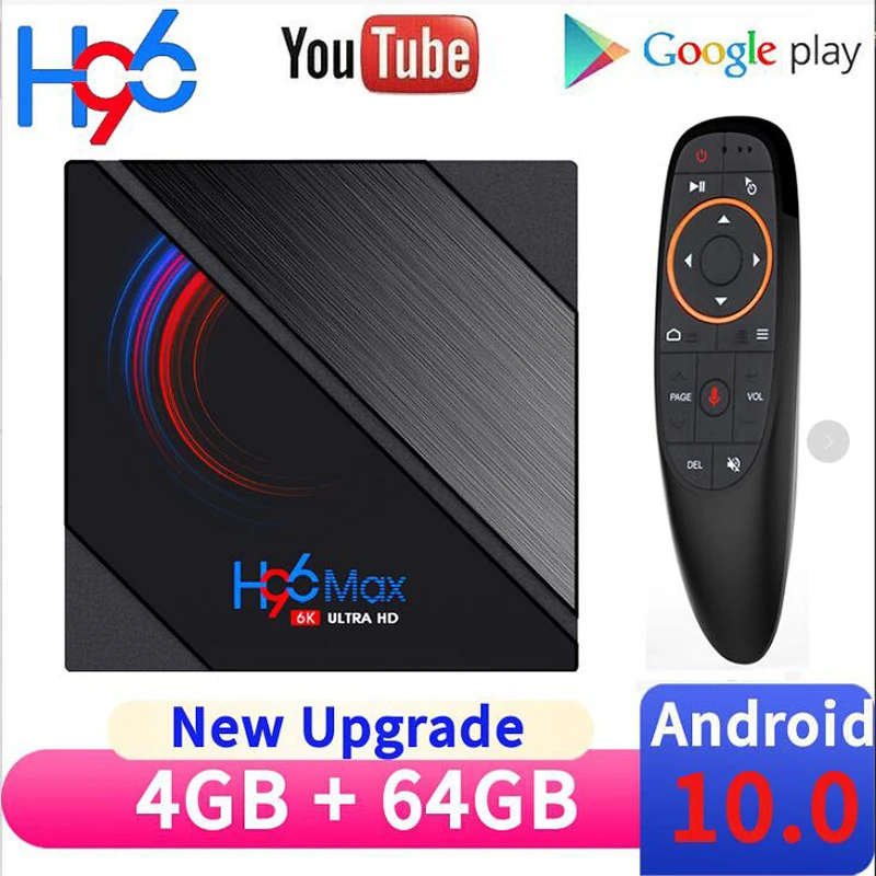 Умная ТВ-приставка H96 MAX H616 на Android 4 Гб 32 ГБ 64 6K 4K 2 4G и умная с Wi-Fi медиаплеер Youtube 16 |
