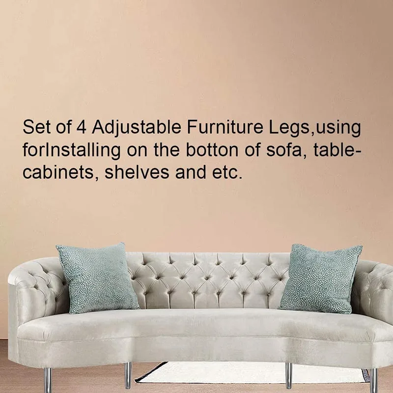 Adjustable Furniture Legs Set Of 4 Metal Cabinet Feet Stands Table Legs Support With Screws For Table Desk Sofa 10cm 4 Inch Furniture Legs Aliexpress