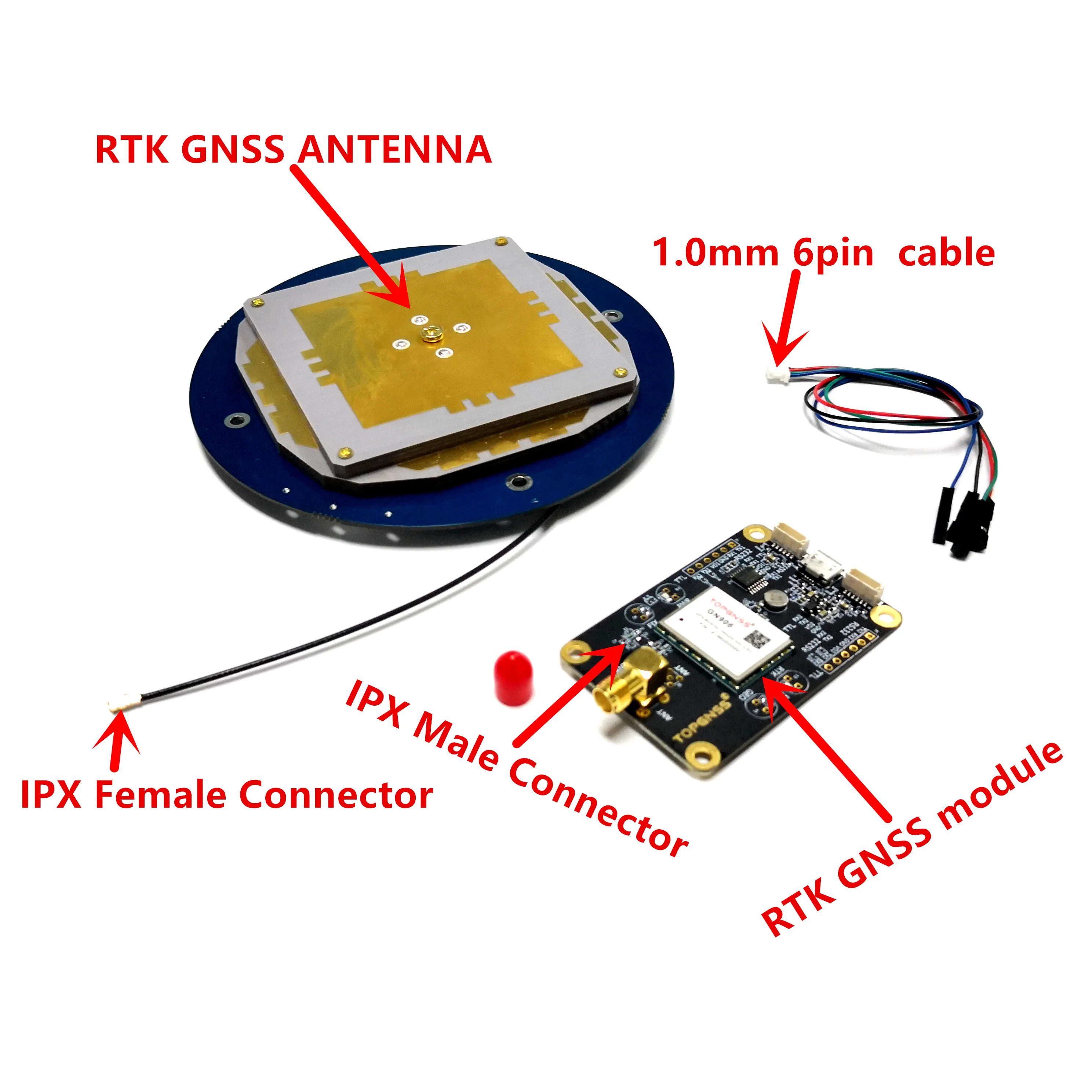 RTK GPS GNSS GLONASS GALILEO антенный модуль приемник UART TTL уровень 5 в TOP148|Приемник и антенна