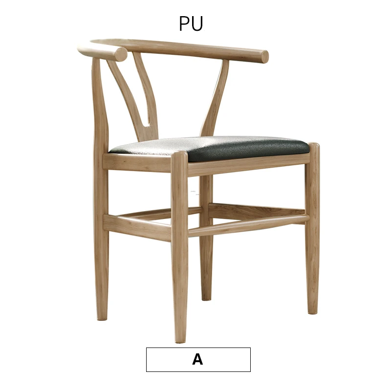 Современный минималистичный компьютерный стул в скандинавском стиле, деревянный стул Y, китайский стиль, роскошная мебель для гостиной - Цвет: A