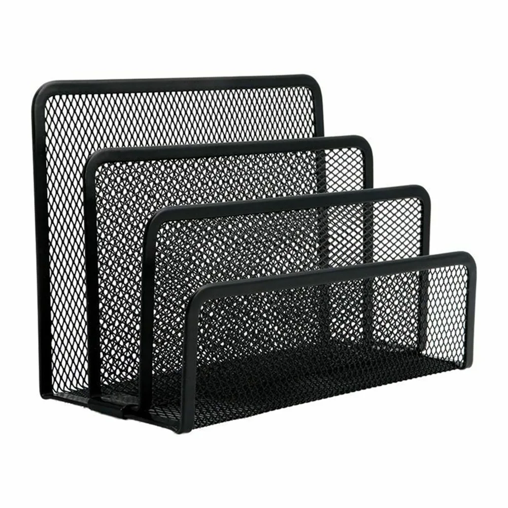 

Mesh Letter Sorter Mail Document Tray Desk Office File Organiser Holder Multifunctional File Storage WWO66