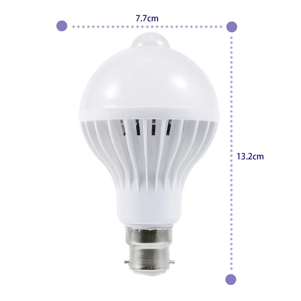 E27/B22 Светодиодный PIR датчик движения лампа 5 Вт/7 Вт/9 Вт Супер яркость PIR Инфракрасный Индукционная лампа для человеческого тела лампа Лидер продаж