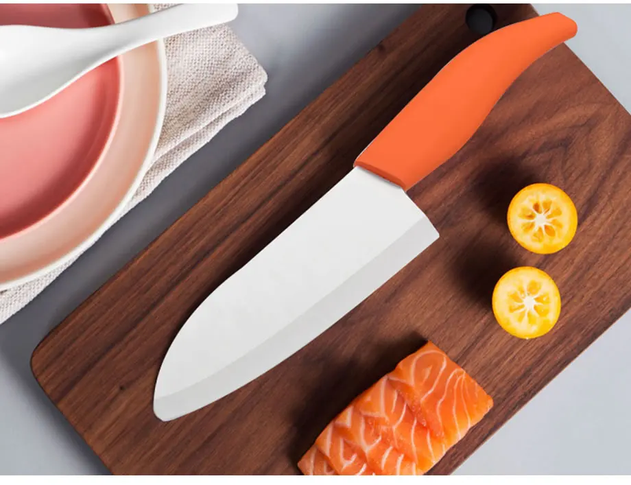 5," керамика шеф-повара Ножи для фруктов и овощей, инструмент для очистки мясо рыбы филетировочная нарезки тесак нож для суши универсальные кухонные ножи