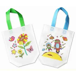2019 Детская DIY Экологичная сумка с граффити пакет для хранения детей детский сад ручной окраски живопись рождественские игрушки