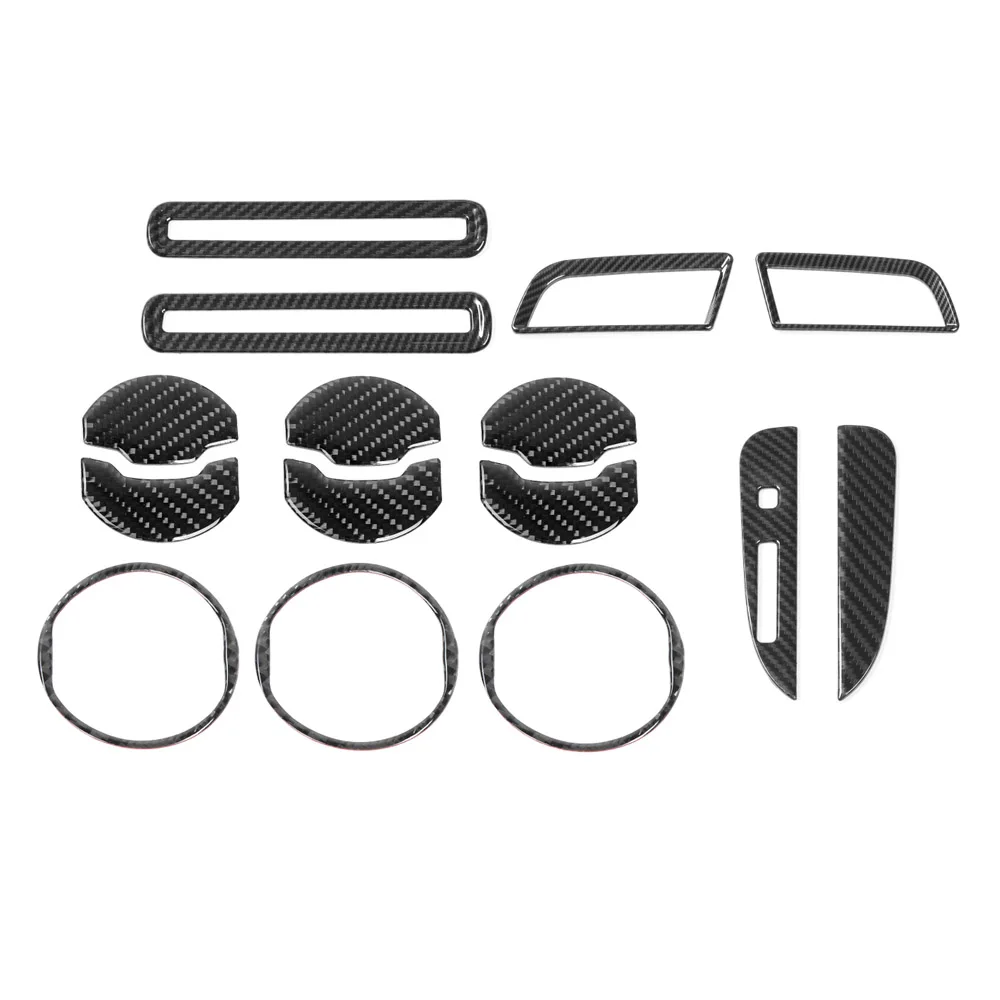 

For Ford Mustang 2015+ Car Interior Auto Car Accessories Air Vent Trim Gear Shift Panel Frame Styling Moldings 15pcs/set