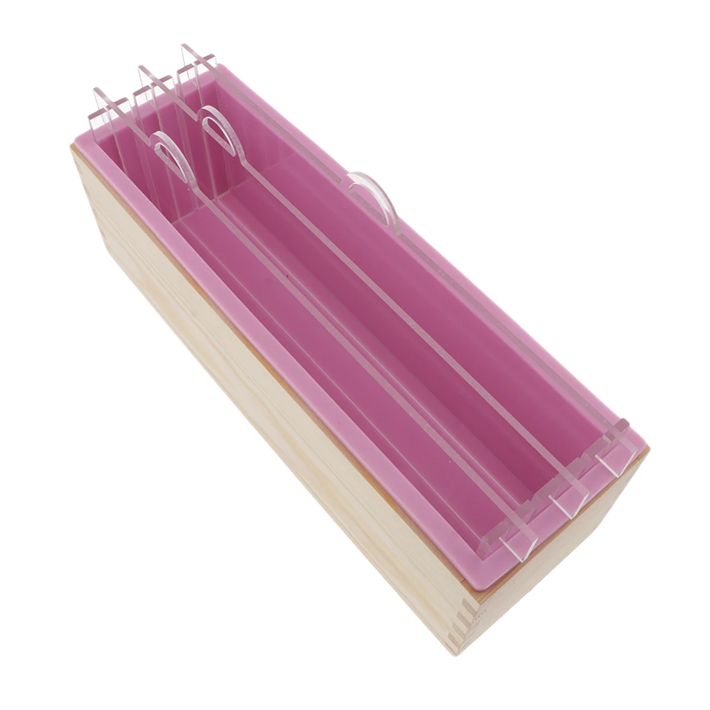 Rectangle Wood Box Silicone Soap Mold DIY Candle Tool For Toast Loaf Baking | Дом и сад