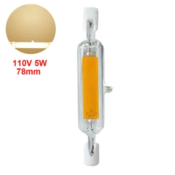 

R7S Glass Tube Light Energy Saving Wide Beam 5W 10W LED Bulbs Dimmable COB Bright 110V 220V Small Replace Durable Halogen Lamp