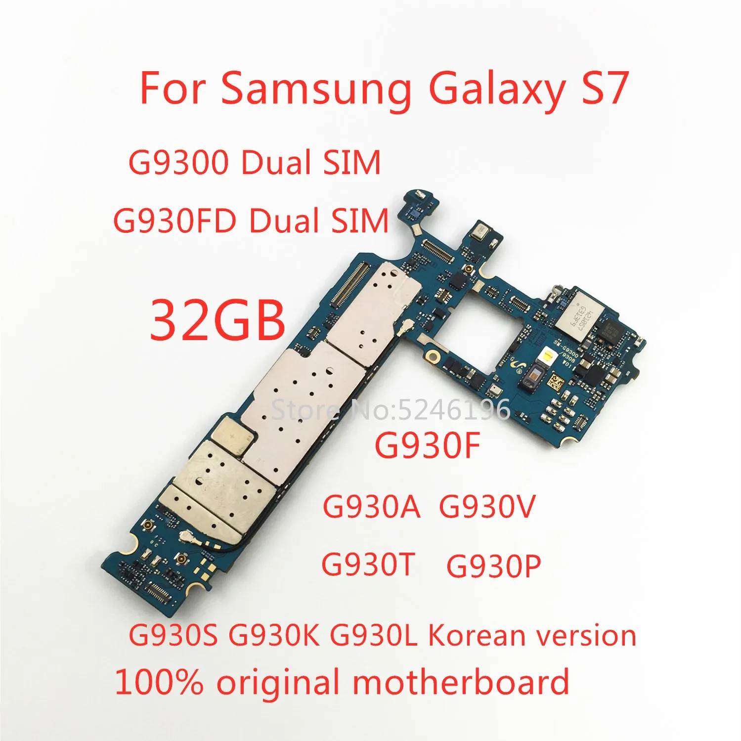 Placa principal de reemplazo para Samsung Galaxy S7 G930K/L/S liberado 32GB Placa Madre 