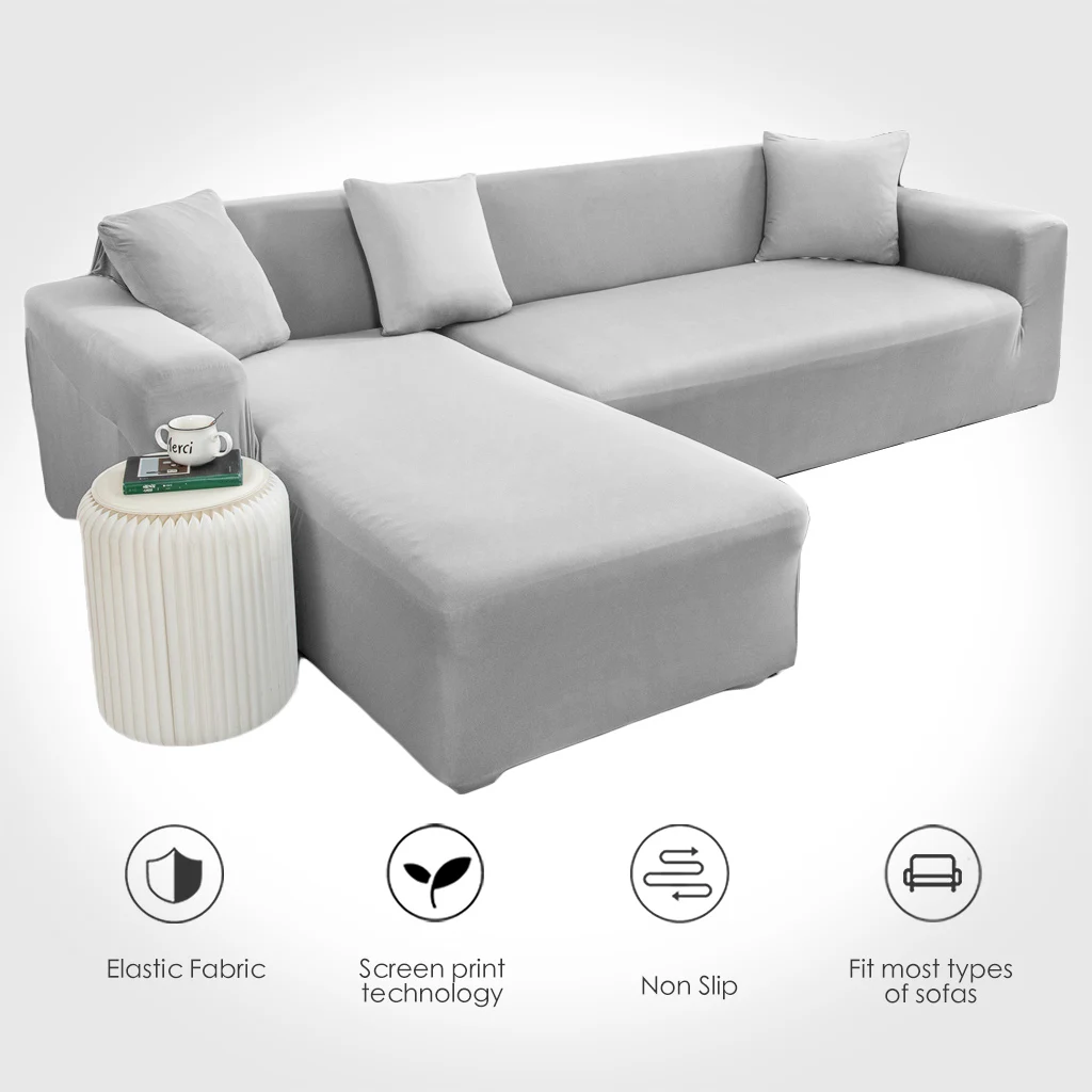 Sofa-Cover Stretch Loveseat Elasticity 1/2/3/4-seater Big Solid