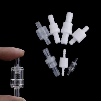 

1Pc Plastic One Way Inline Check Valve Gas Air Liquid Water Fluids Valve 4mm / 6mm / 8mm / 12mm Optional White Transparent