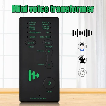 

Wireless 7 Multi Voice Changer Microphone Disguiser Male/Female/Girl/Robot for PC Phone KQS8