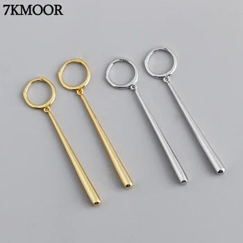 

7KMOOR Long Earrings For Women 925 Sterling Silver Earrings Round Charm Tassel Earrings New Luxury Accessories Jewelry KM292