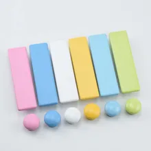 

Modern Minimalist Children's Room Color Handle Wardrobe Drawer Cabinet Door Handle Log Round Single And Double Hole Solid Wood